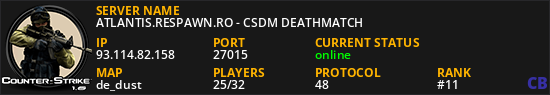 ATLANTIS.RESPAWN.RO - CSDM DEATHMATCH