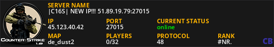 |C16S| NEW IP!!! 51.89.19.79:27015