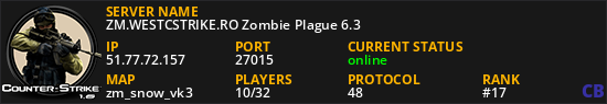 ZM.WESTCSTRIKE.RO Zombie Plague 6.3