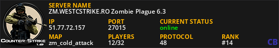 ZM.WESTCSTRIKE.RO Zombie Plague 6.3