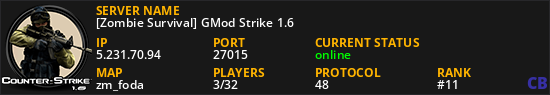 [Zombie Survival] GMod Strike 1.6