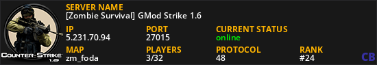 [Zombie Survival] GMod Strike 1.6